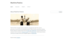 Desktop Screenshot of machinepoetics.com